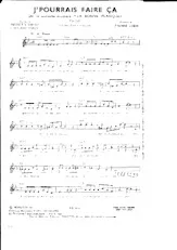 télécharger la partition d'accordéon J'pourrais faire ça (de la comédie musicale : La bonne planque)  au format PDF