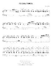 download the accordion score Te Exaltamos in PDF format