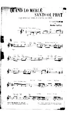 descargar la partitura para acordeón QUAND LO MERLE SANTO OL PRAT (Quand le merle saute au pré) en formato PDF