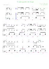 scarica la spartito per fisarmonica Avant-quatre de Légé in formato PDF