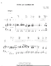 download the accordion score Tuya la gloria es in PDF format