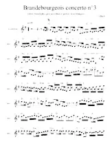 scarica la spartito per fisarmonica CONCERTO BRANDEBOURGEOIS N°3 in formato PDF
