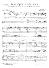 download the accordion score Toi qui t'en vas in PDF format