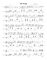 download the accordion score War songs in PDF format