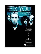 download the accordion score Fix you in PDF format