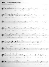 download the accordion score MOURIR SUR SCENE in PDF format