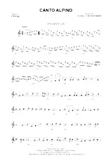 scarica la spartito per fisarmonica Canto alpino in formato PDF