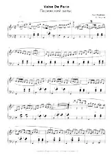 scarica la spartito per fisarmonica Valse de Paris (Bayan) in formato PDF