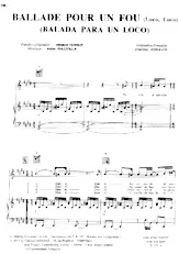 télécharger la partition d'accordéon BALLADE POUR UN FOU (BALADA PARA UN LOCO) au format PDF