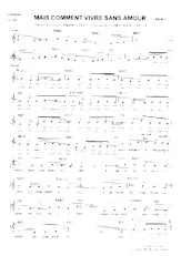 download the accordion score MAIS COMMENT VIVRE SANS AMOUR in PDF format